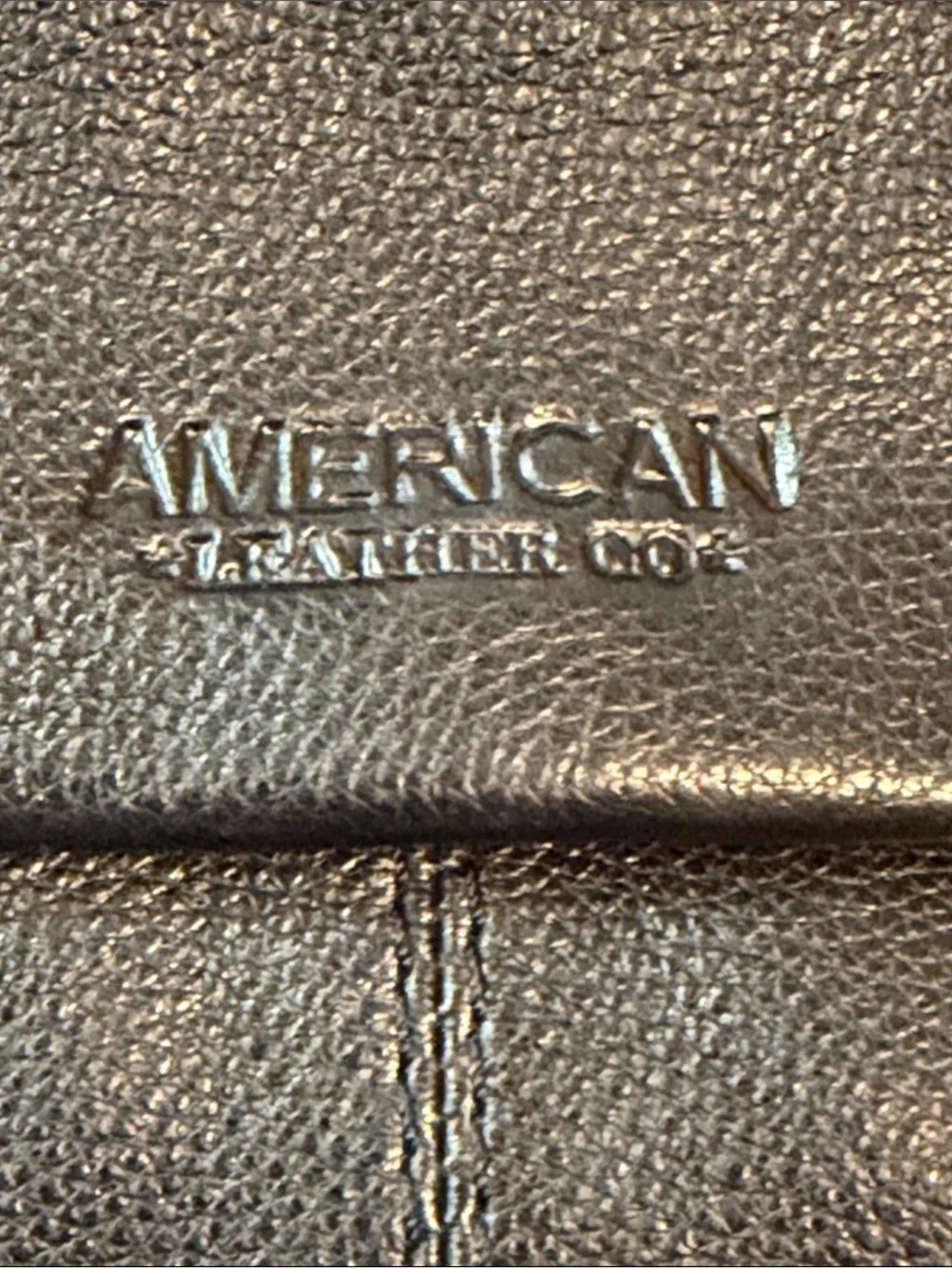 American Leather Co Black Pebble Leather Backpack